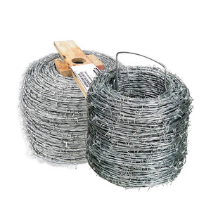 Anti-theft Stainless Steel Barbwire Concertina Hot Dipped Barb Wire Mesh Fence Roll Galvanized Iron Barbed Wire 500 Meters