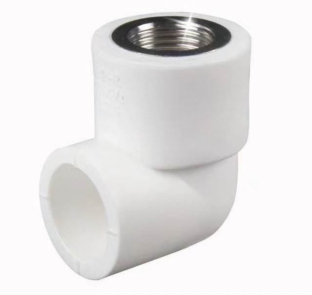 Plastic pipe threaded  Pipe fittings  male threaded elbow tee coupling union with brass insert thread