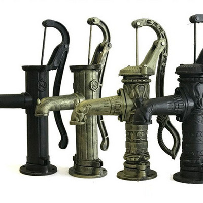 agricultural garden cast iron antique hand  vintage manual water well pump Cast Iron Water Pitcher pump