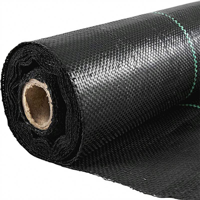 Custom Made Agricultural Pp Woven Fabric Mat With Waterproof Material Black Weed Control Barrier