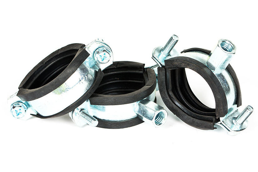 Strut fitting suspension rubber lined pipe  clip clamp