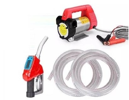 electric portable Fuel Transfer Pump Diesel Kerosene Oil dispenser pump kits battery DC 12V 24V AC 220V with nozzle flowmeter