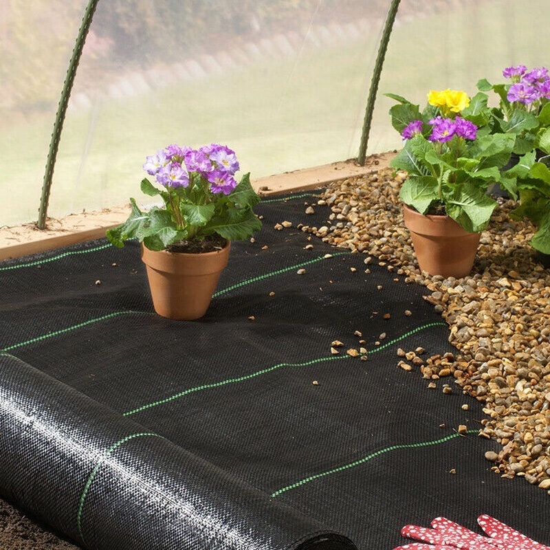 Agrotextile Garden Tarpaulin Black Plastic Ground Covers Woven Agriculture Landscape Fabric Biodegradable Ground Anti Weed Mat