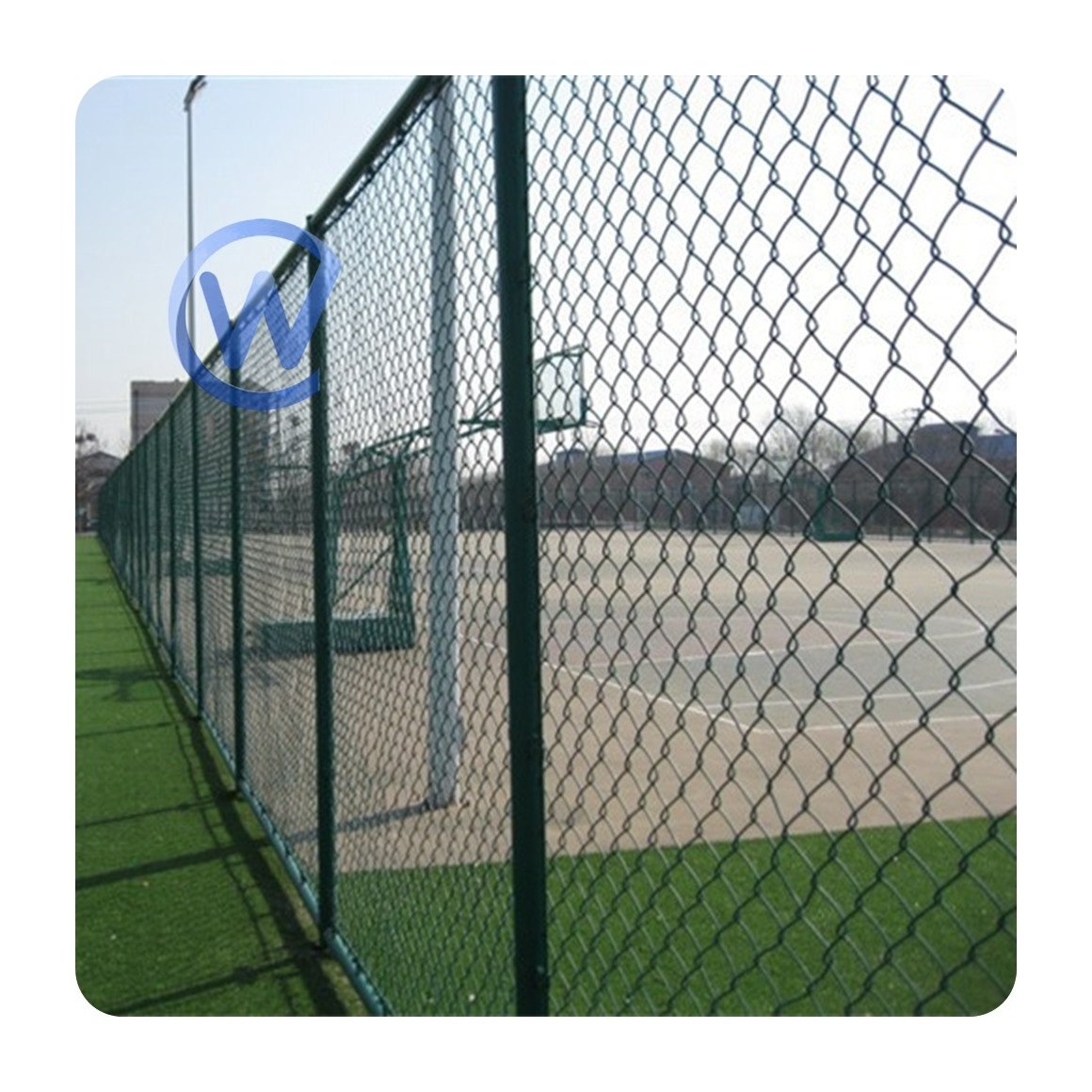 100 ft roll chain link fence Rhombic Mesh Chain Link Diamond Mesh