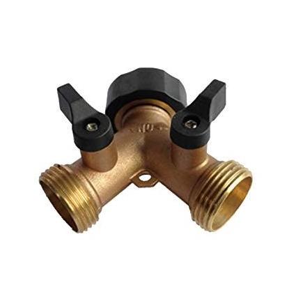 3/4 inch outdoor 4 way multi-outlet water tap adapter brass manifold ball valve for Garden sprinkler  irrigation Y connector