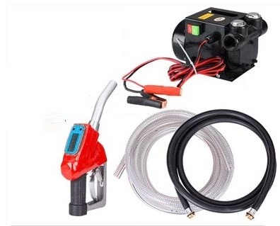 electric portable Fuel Transfer Pump Diesel Kerosene Oil dispenser pump kits battery DC 12V 24V AC 220V with nozzle flowmeter