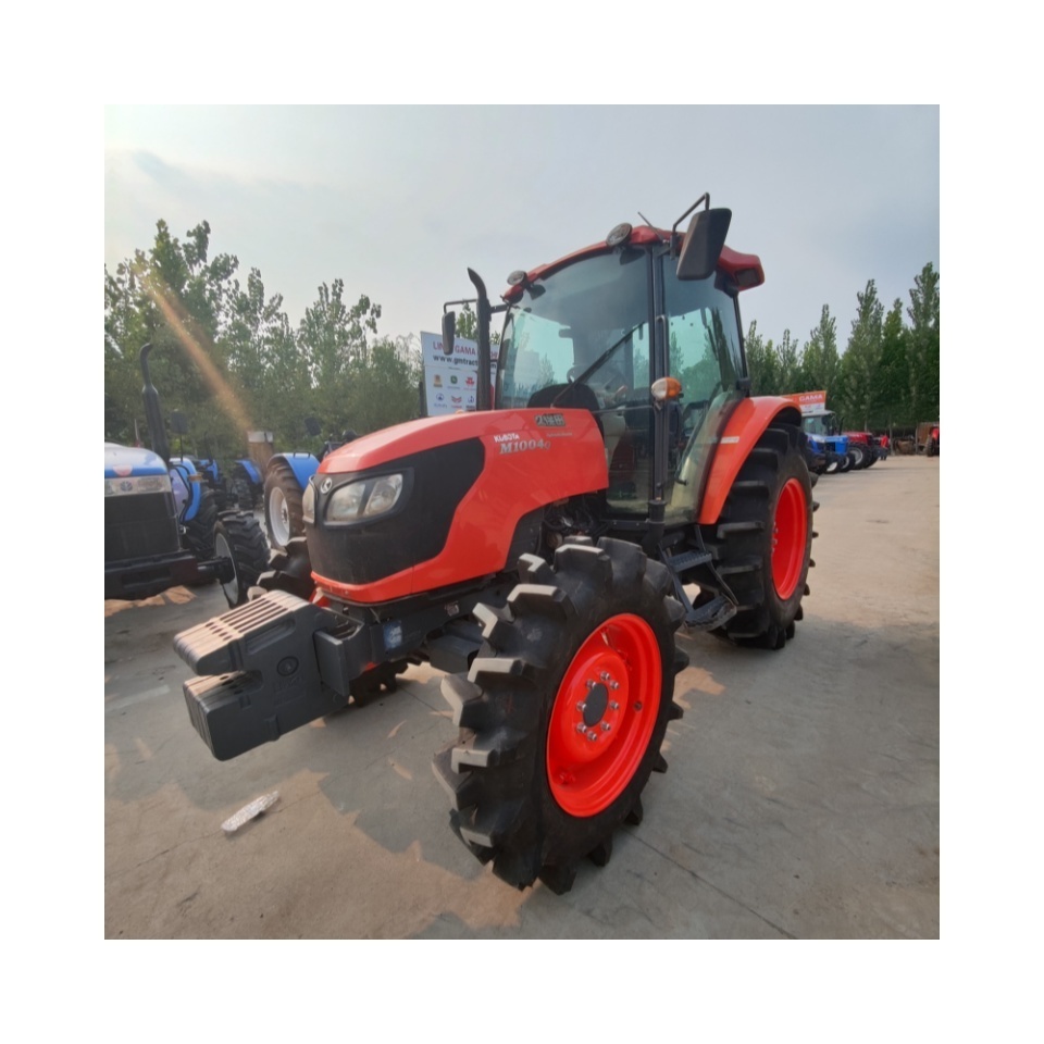 used Kubota tractors M1004 Japanese farm compact orchard two wheel tractor agricola agricultural equipment for sale cheap price