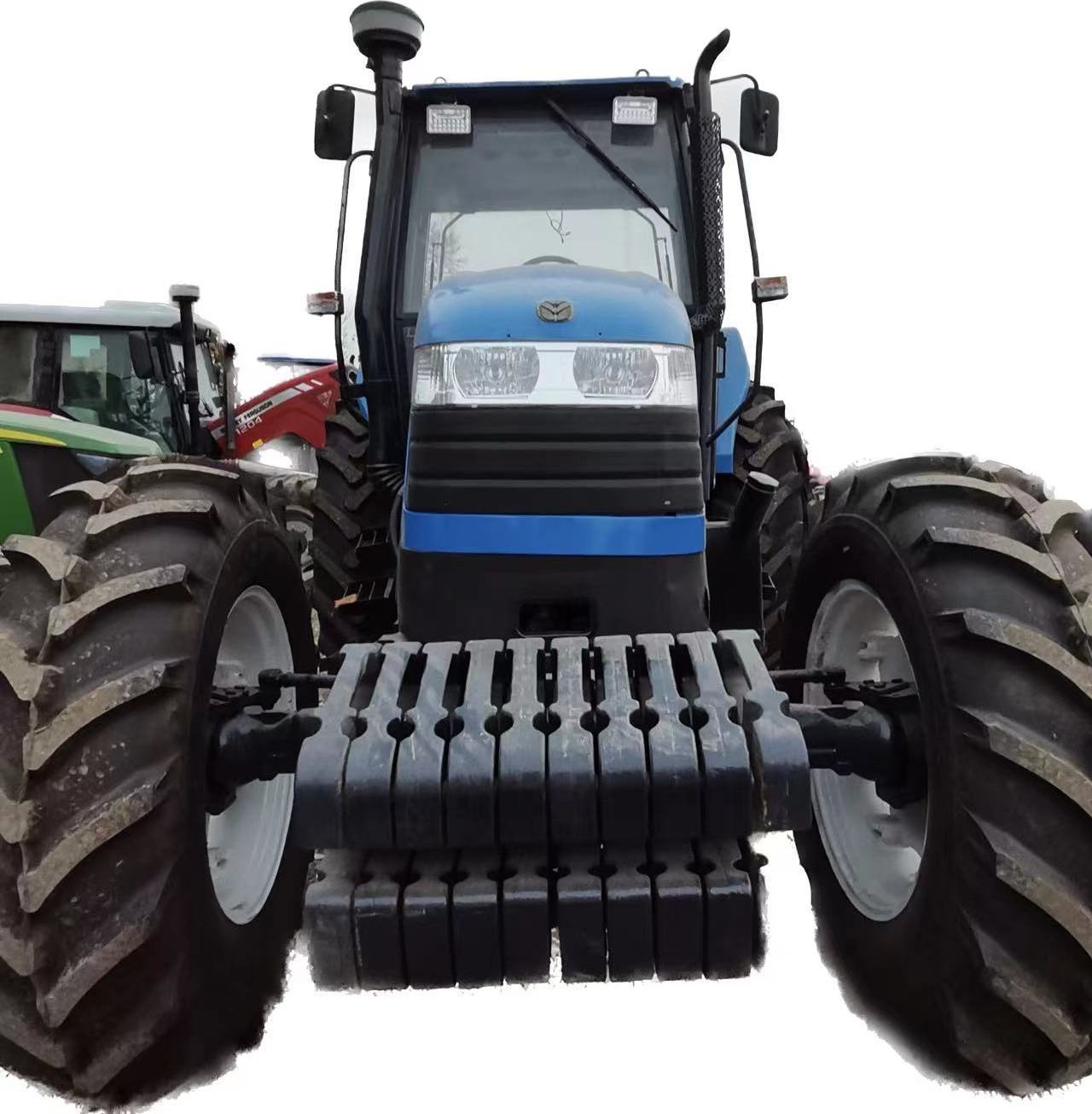 used wheel tractors new holland snh1204 120hp 4x4wd fiat engine small compact agricultural farm machinery equipment front loader