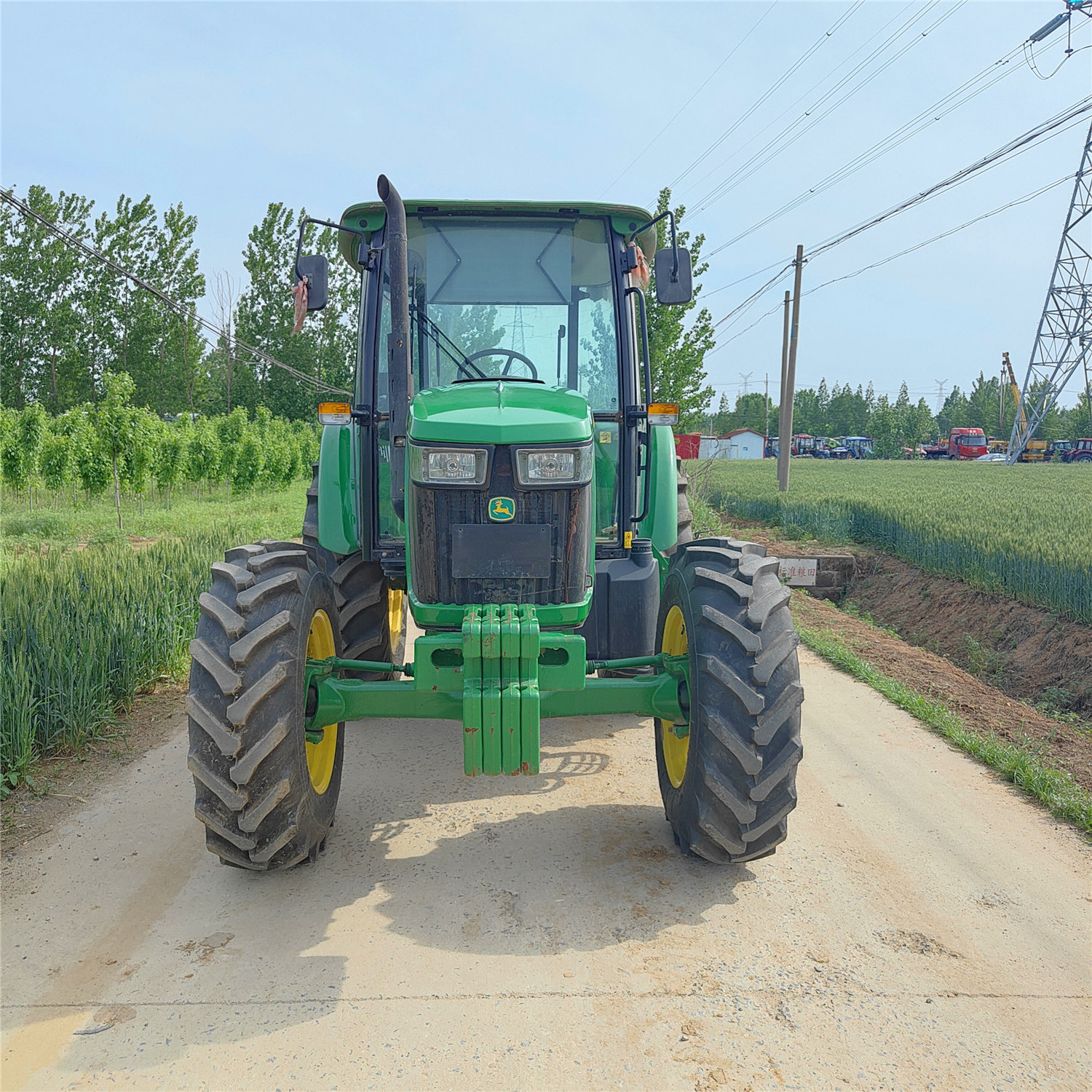 used John and Deeer tractor 70hp 110hp 120hp 100 horse power-4 wheel drive agricultural farm tractor for sale