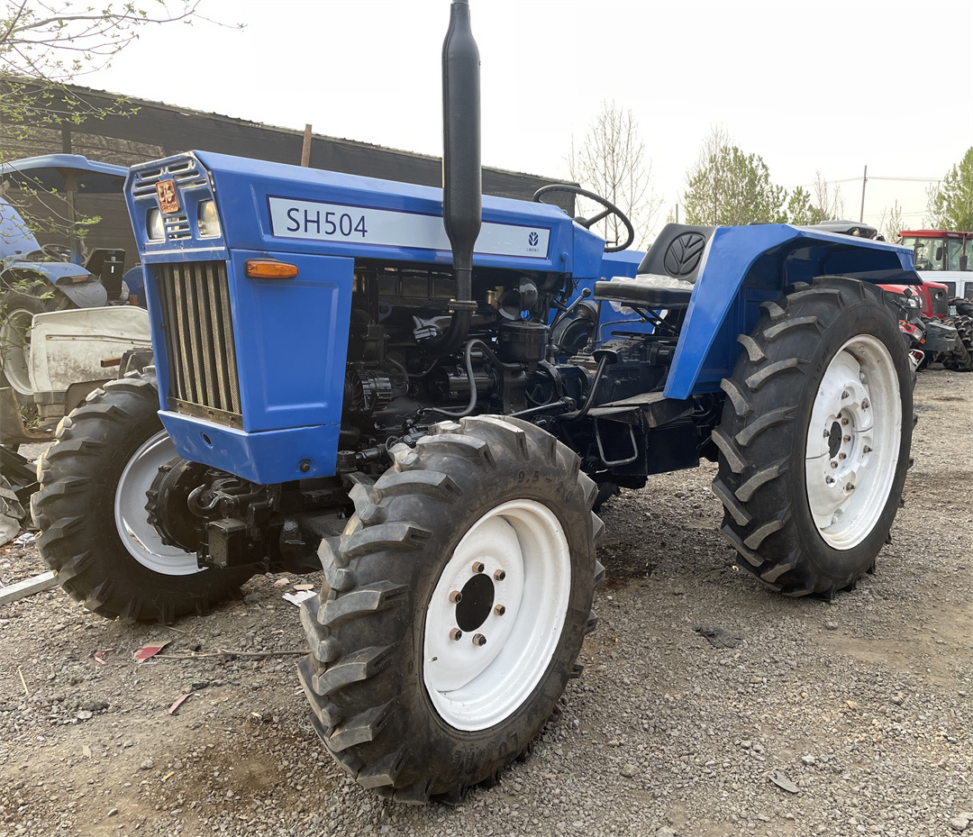 Shanghai SH504 used tractor 50hp 4WD second hand farm tractor for sale