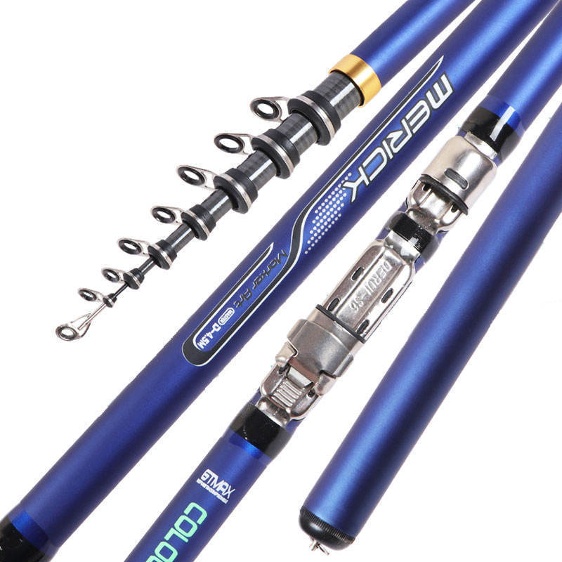 3.6m 4.5m 5.4m 6.3m Pesca 80-150g Telescopic Surf Casting Rods Carbon Fiber Power Telescopic Rock Fishing Rod