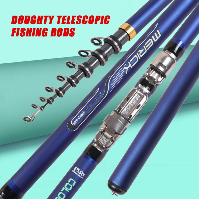 3.6m 4.5m 5.4m 6.3m Pesca 80-150g Telescopic Surf Casting Rods Carbon Fiber Power Telescopic Rock Fishing Rod