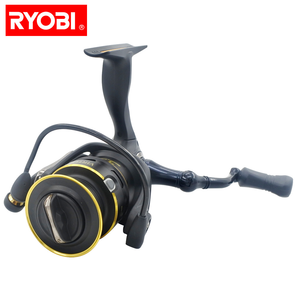 Ryobi Carrete De Pesca 4+1BB 5.1:1/5.0:1 Carp Fishing Reel System Super Light Metal Spinning Fishing Reel For Fishing