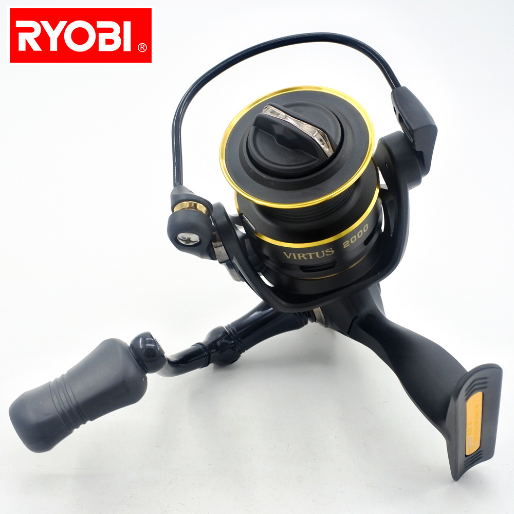 Ryobi Carrete De Pesca 4+1BB 5.1:1/5.0:1 Carp Fishing Reel System Super Light Metal Spinning Fishing Reel For Fishing