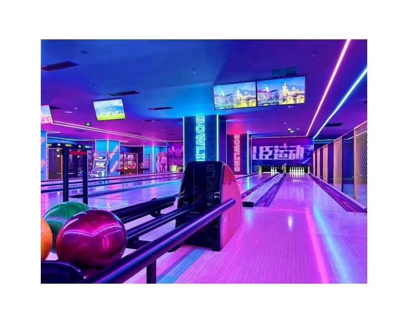 Entertainment Center Hot Sale Standard Bowling Equipment Set China Bowling Machine String Pinsetter Bowling Alley For Homes