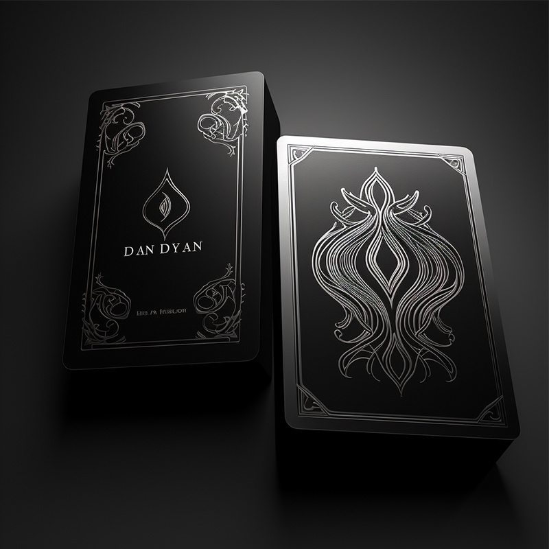 Custom Black Back Plastic Waterproof & Tear Proof Poker Card Premium High Quality Playing Card