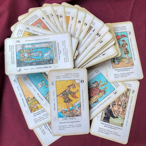 Wholesale Custom Mini Tarot Deck Print Your Own Oracles Paper Game Full Color Printed Oracle Tarot Card Deck With Book