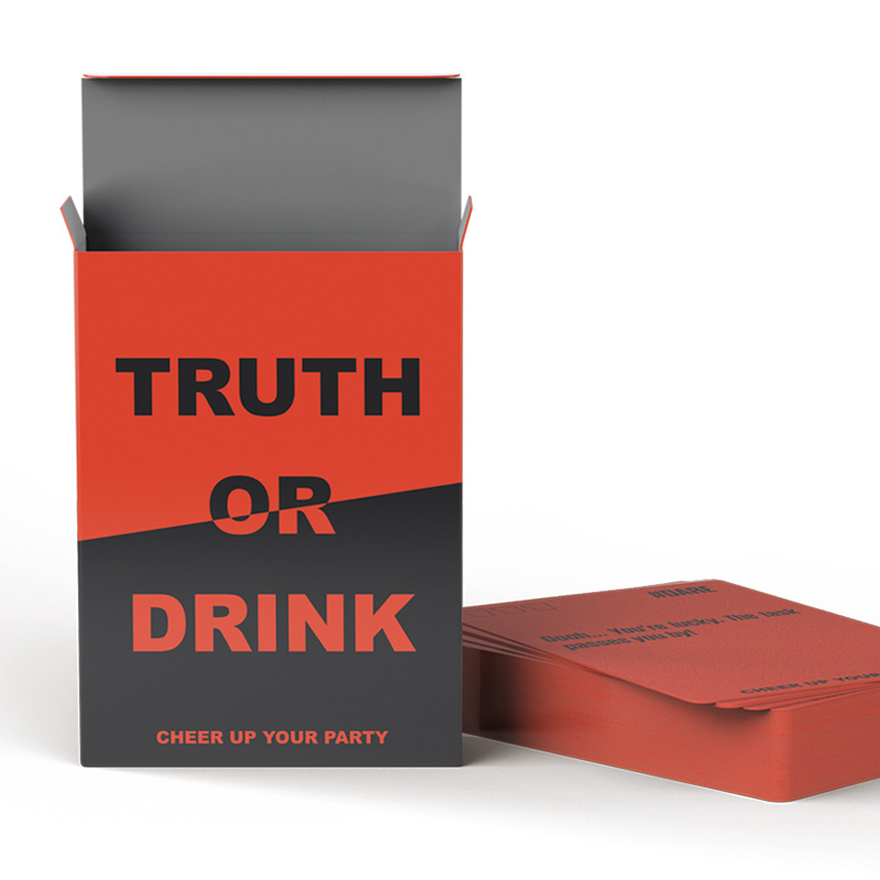 Customize the number of truth or drink cards Drink Adult Playing Cards Drinking Family Card Game For Adult Friends Family Party