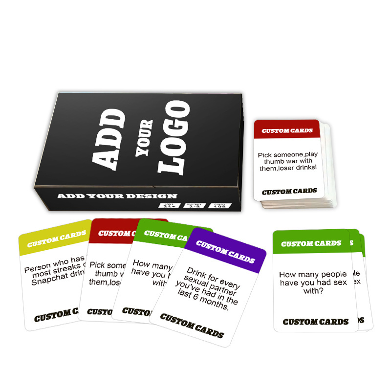 Cheap Adult Custom Trading Printing Card And Box Boire Jeu De Carte Drinking Game Card Baloot