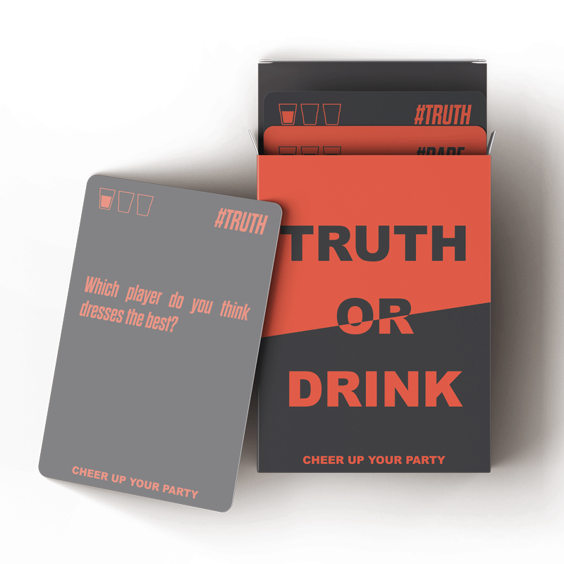 Customize the number of truth or drink cards Drink Adult Playing Cards Drinking Family Card Game For Adult Friends Family Party