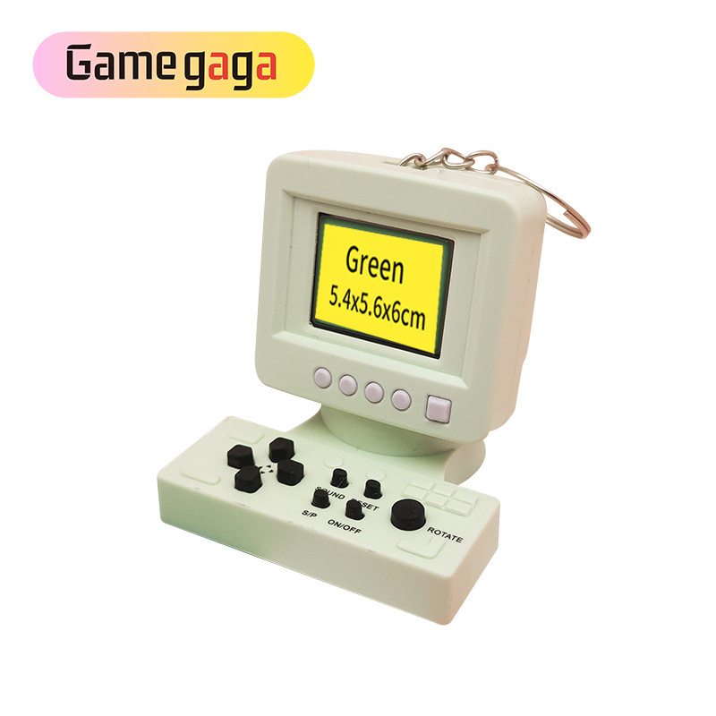 Handheld Game Console Portable Mini Brick Players key ring Plastic Key Chains for Kids/Adult