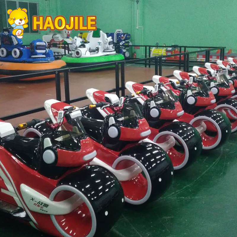 Haojile Shopping Mall Kids Motorcycles Ride Rechargeable Battery Motorbike Bumper Car Amusement Ride For Sale