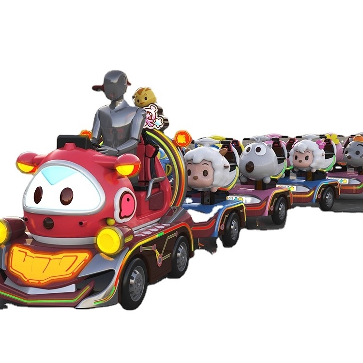 New Design Sightseeing Trackless Road Big Train Mini Children'S Party Trains Mini Shopping Mall Ride On Trackless Train