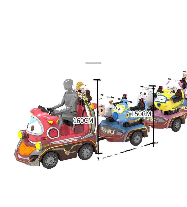 New Design Sightseeing Trackless Road Big Train Mini Children'S Party Trains Mini Shopping Mall Ride On Trackless Train