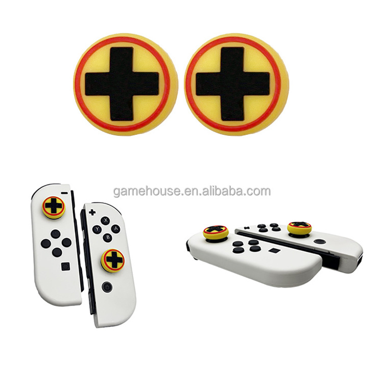 Wholesale thumb Stick Caps Silicone Thumb Grip Caps for Nintendo Switch Analog Caps