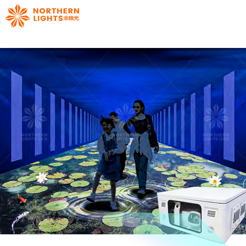 Projection Mapping 3d Interactive Outdoor Floor Projection Interact Projector Earn Money Business Equipment Amusement