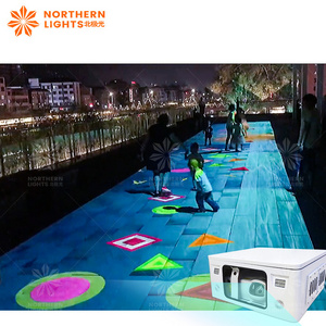 Projection Mapping 3d Interactive Outdoor Floor Projection Interact Projector Earn Money Business Equipment Amusement