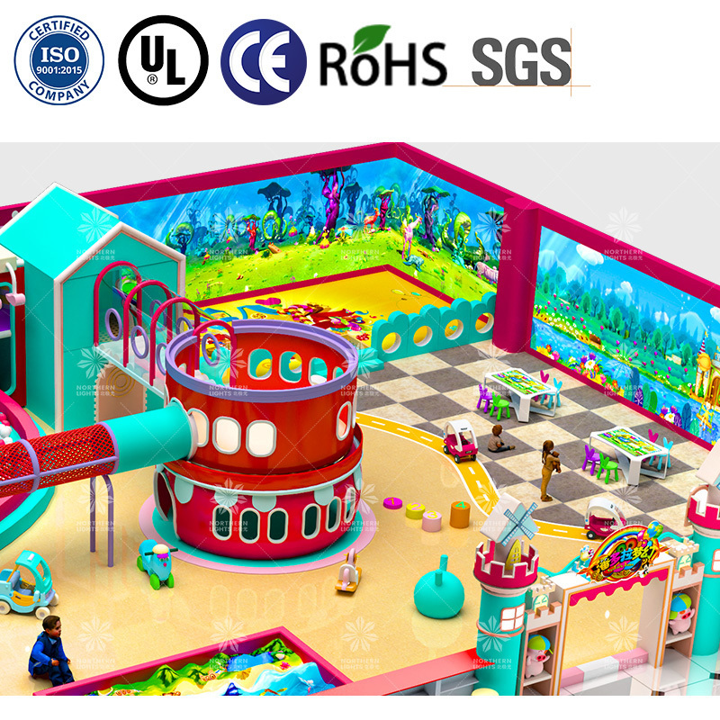 Children commercial amusement park products kids slide set swing set indoor playground Interactive projection equipment