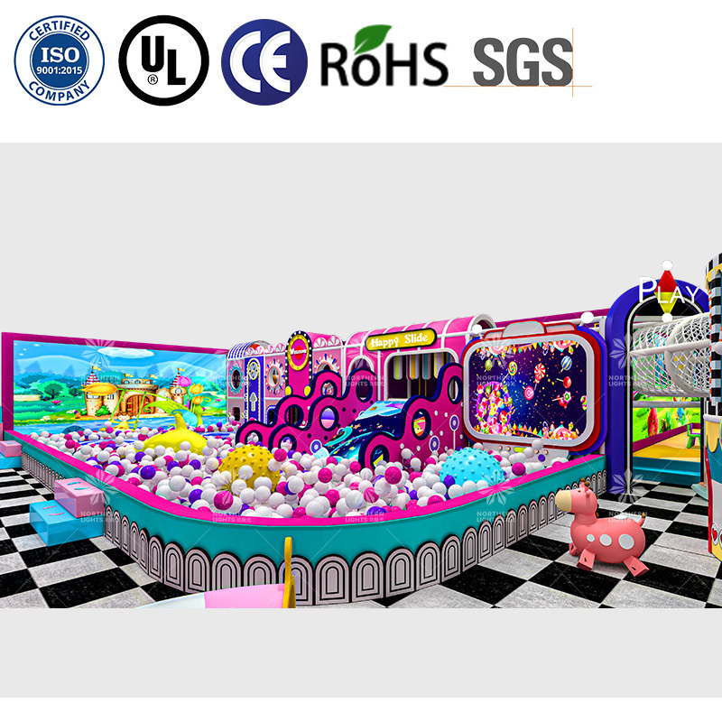 Children commercial amusement park products kids slide set swing set indoor playground Interactive projection equipment