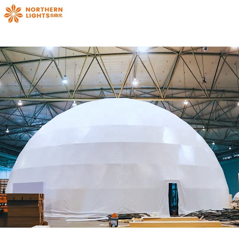 10m - 60M 360 Degree Projection Mapping Screen Cinema Geodesic Dome Tent for product launch events