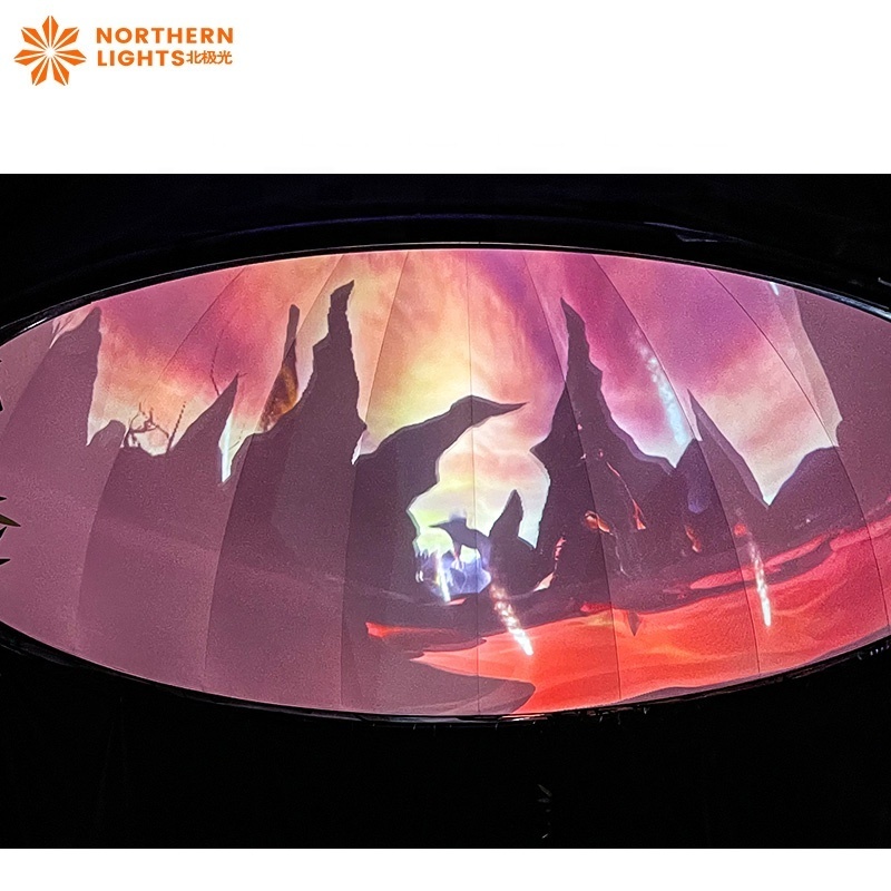 10m - 60M 360 Degree Projection Mapping Screen Cinema Geodesic Dome Tent for product launch events