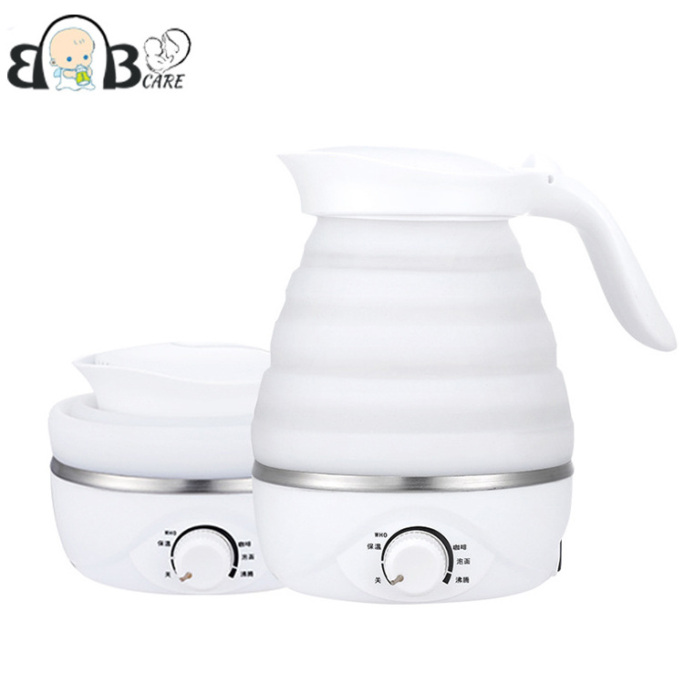 Home portable fold electric heat kettle Intelligent temperature control warm electric kettle