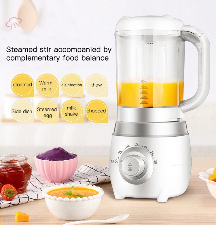 Sale kitchen gadgets safe white blender baby food processor and steamer 2021 electric multifunction cook baby food processors