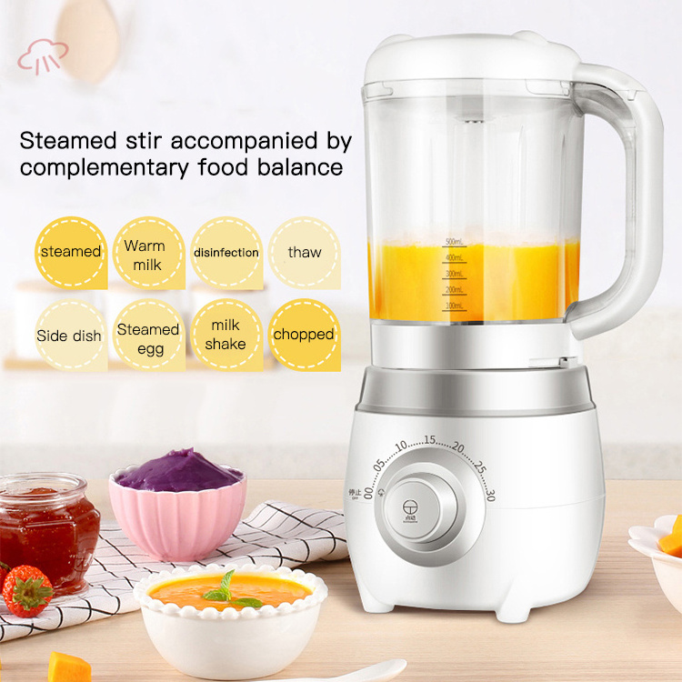 Sale kitchen gadgets safe white blender baby food processor and steamer 2021 electric multifunction cook baby food processors