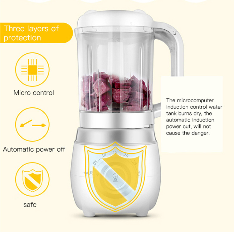 Sale kitchen gadgets safe white blender baby food processor and steamer 2021 electric multifunction cook baby food processors