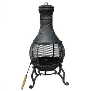 Chimenea Fire Pit Garden Heating Charcoal Fire Stove Antique Cast Iron Outdoor Fire Pit Metal Chimenea