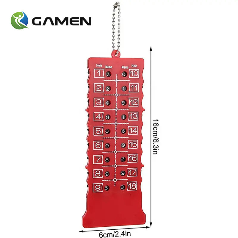 GAMEN Wholesale 18 Hole Golf Score Counter Golf Stroke Counter Scoreboard with Key Chain Golf Tally Keeper