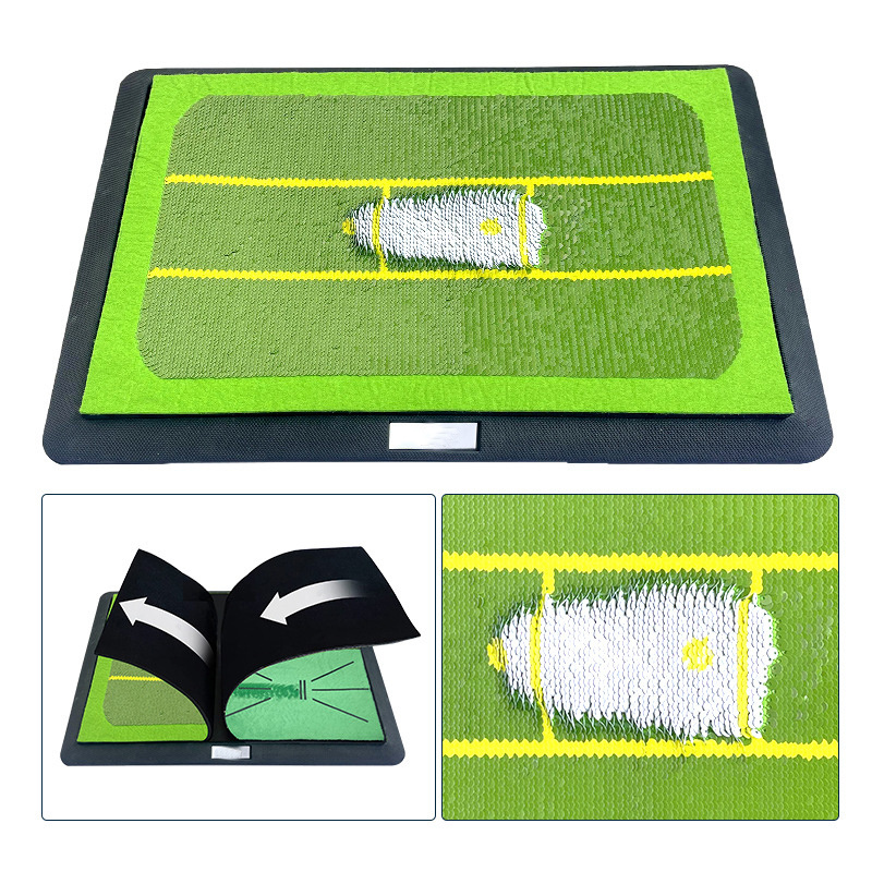 GAMEN Custom Golf Mat With Rubber Base Indoor Practice Hitting Golf Training Mat Swing Trainer Training Mat