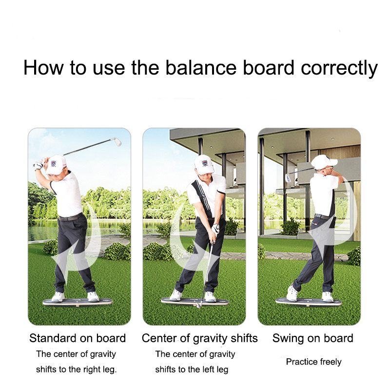 GAMEN golf training balance board anti-slip wooden balance board golf swing golf balance board