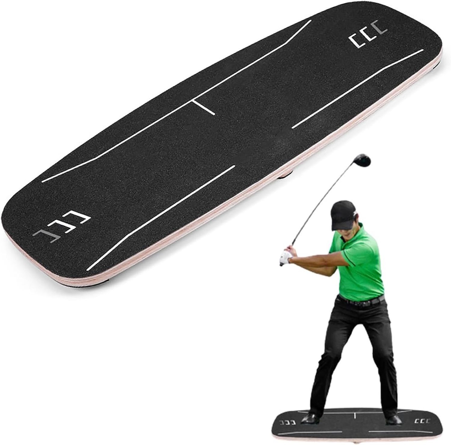 GAMEN golf training balance board anti-slip wooden balance board golf swing golf balance board