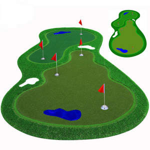 GAMEN Durable Artificial Golf Course Sports Lawn Synthetic Golf Grass Turf Mini Indoor Custom Golf Putting Green