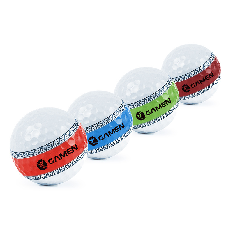 Newest Style GAMEN USGA Pro Custom Print Logo GolfBall PU Surlyn Urethane 2/3/4/5 Layer Practice Driving Range Golf Balls