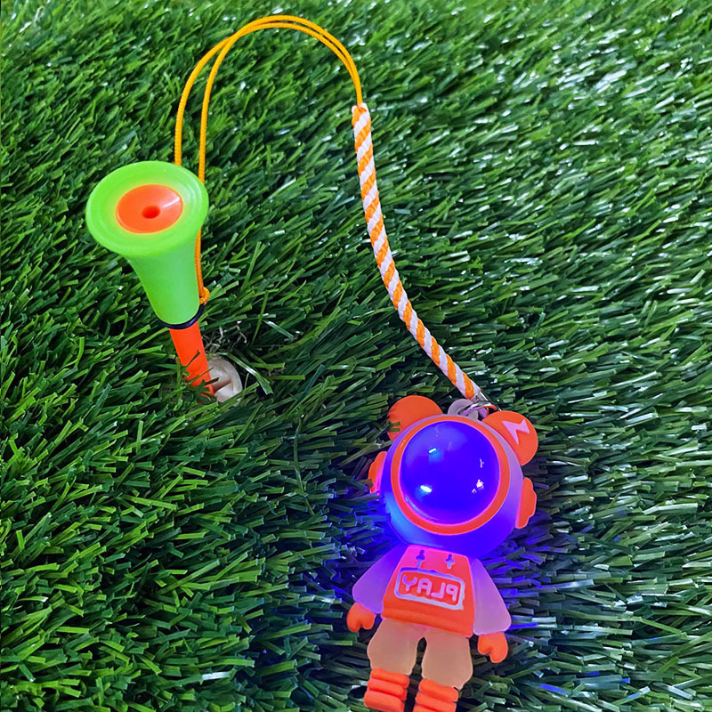 GAMEN Popular 83MM Golf Plastic Tee Rubber Head with Rope Night Sports Bright Led Cartoon Pattern Golf Gift Tees