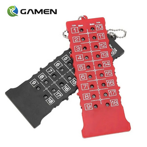 GAMEN Wholesale 18 Hole Golf Score Counter Golf Stroke Counter Scoreboard with Key Chain Golf Tally Keeper