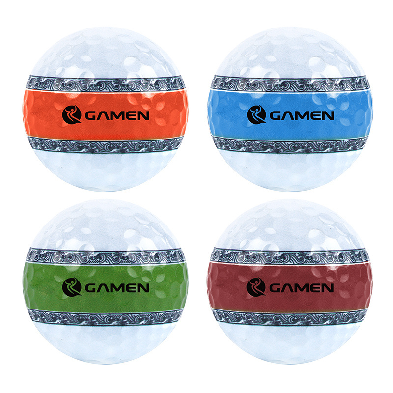 Newest Style GAMEN USGA Pro Custom Print Logo GolfBall PU Surlyn Urethane 2/3/4/5 Layer Practice Driving Range Golf Balls