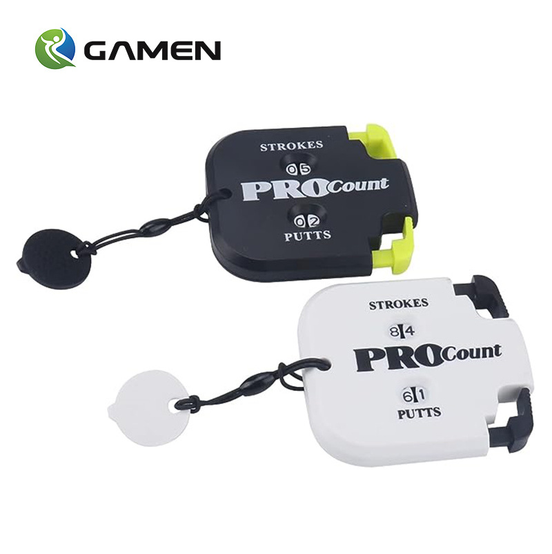 GAMEN Golf Score Counter with Reset Tool and Key Chain Outdoor Sports Golf Game Scorekeeper